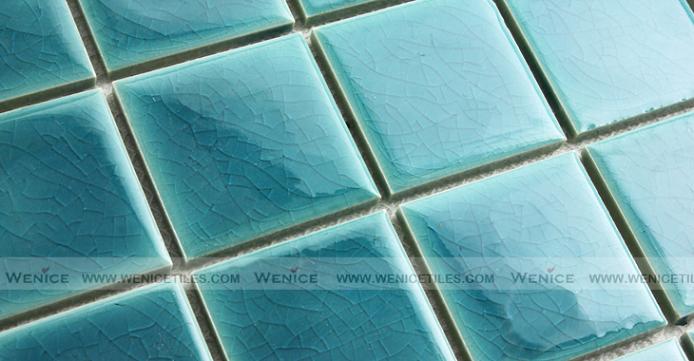 Mint color tile mosaic in Net Paster300x300mm