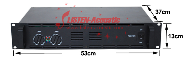 Powerful Professional 2x600W Amplifier AP1600