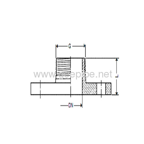 ASME B 16.5 forged carbon steel threaded flange