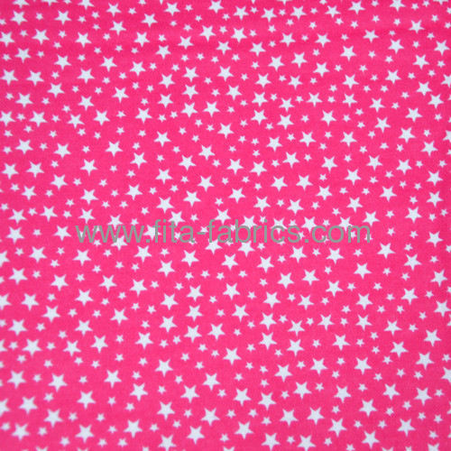 100% cotton printed flannel fabric 