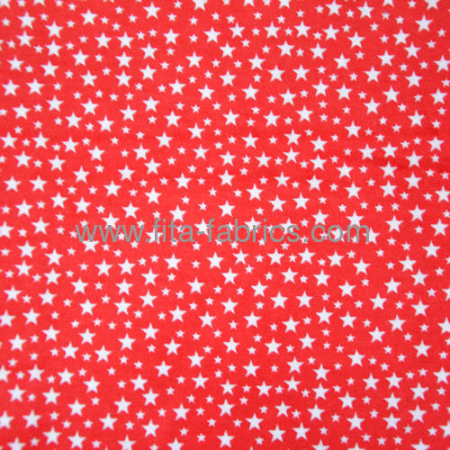 100% cotton printed flannel fabric 