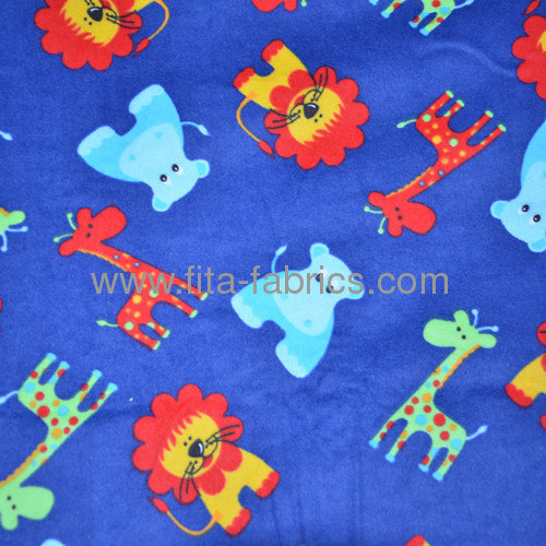 Lovely Animals printed flannel fabric