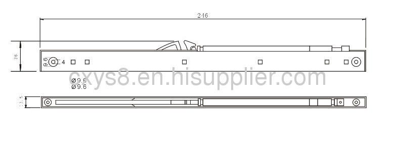 Multifunction sliding door closer with buffer YDP-0587