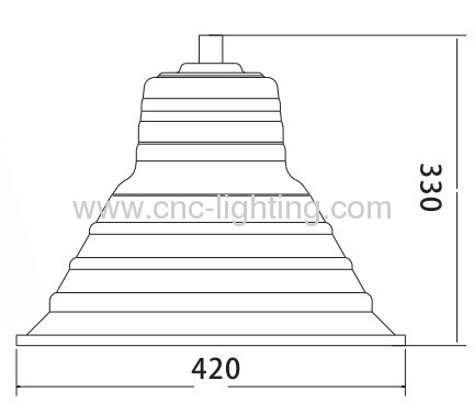 40-100W Integrated IP65 waterproof Induction Highbay Light with internal driver