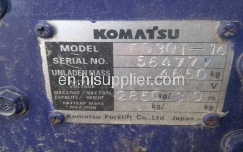 Used Forklift Komatsu FD30T-14