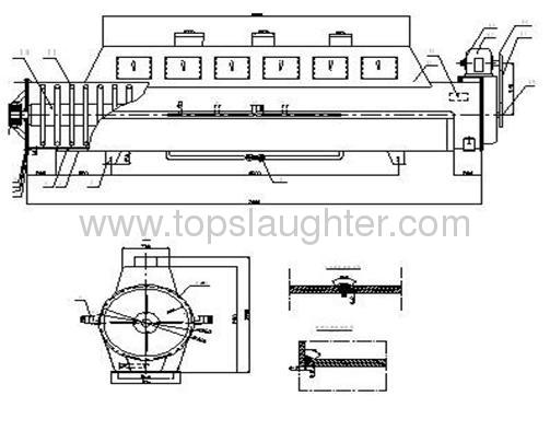 Feather recycling machine Steam dryer