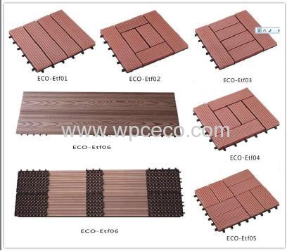 Environmentally friendly Wood-Plastic Composite DIY Flooring