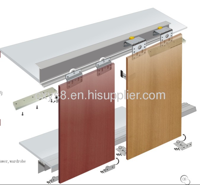 INSIDE AND OUTSIDE DESIGN HANGING SLIDING DOOR ROLLER YDB-25 SERIES