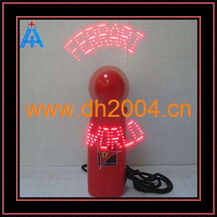 Led flashing mini fan with your logo and low price