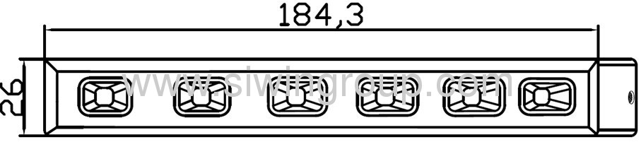 6W LED daytime running light