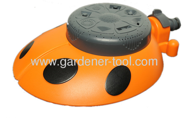 Plastic Garden Water Sprinkler With 8 Pattern Dial For Yard Irrigation