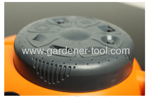 Plastic Garden Water Sprinkler With 8 Pattern Dial For Yard Irrigation