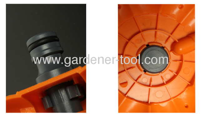 Plastic Garden Water Sprinkler With 8 Pattern Dial For Yard Irrigation