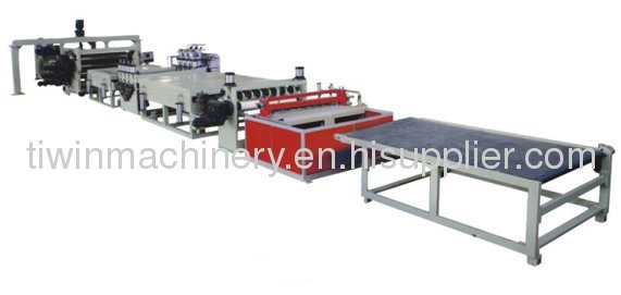 PC, PP, PVC Corrugated Board Extrusion Line