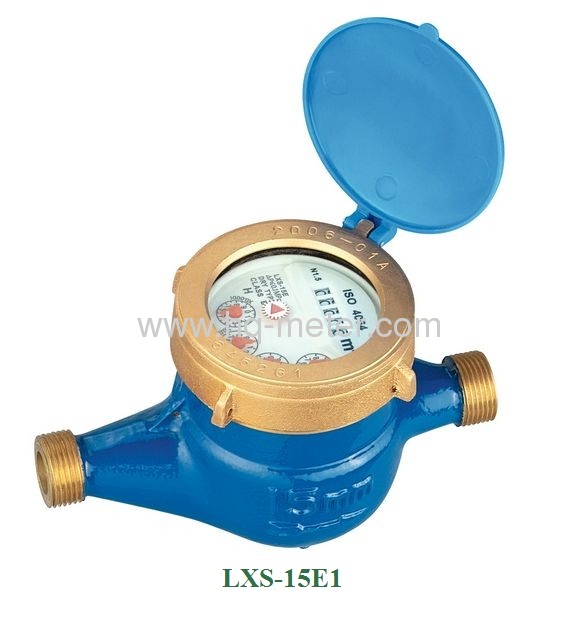 Multi-jet wet type Vane Wheel water meter(Brass or iron,Plastic body)