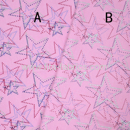 star printedsingle yarn drill fabricortwill