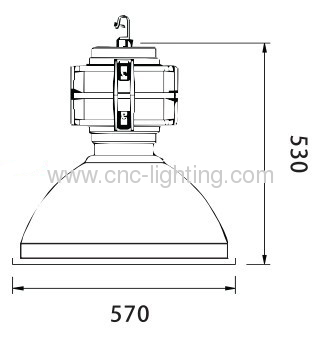 200-300W Industrial highbay fitting with induction lamp