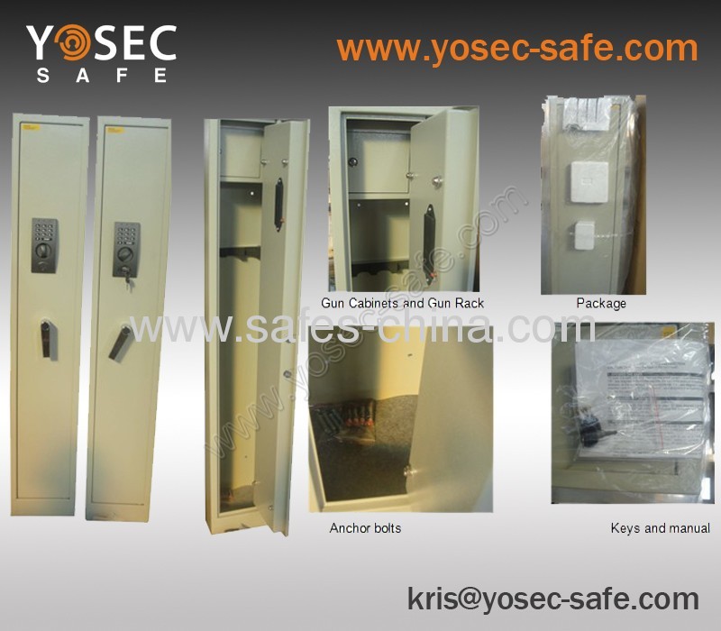 Electronic gun safe cabinet