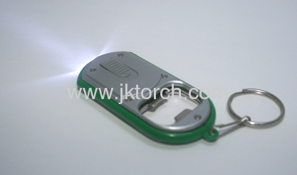 LED key chain light with bottle opener