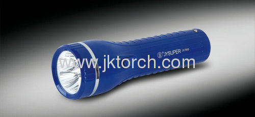 Plastic rechargeable flashlight led torch JY-7500