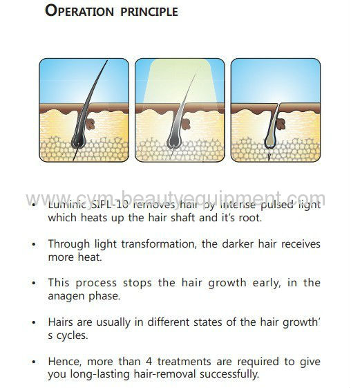 IPL hair removal Photoepilation and skin care