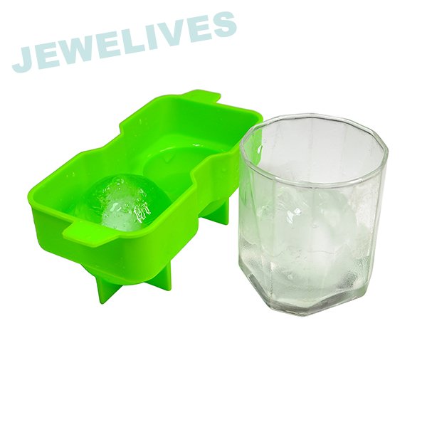 LFGB &FDA 2.4inch Ice ball mold in Green 