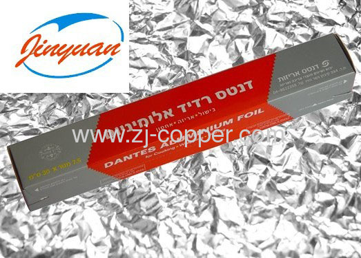 household food packaging aluminium foil