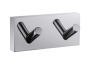 Square Bathroom Robe Hook with Double Hooks