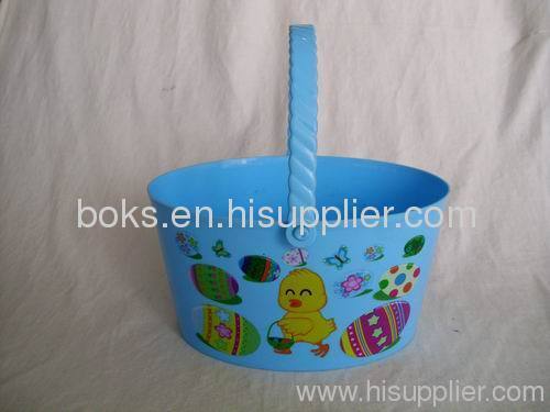 custom plastic Easter bucket with handle
