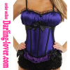 All Purple Lace Sexy Corset