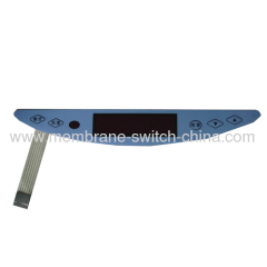 tinted LCD window membrane key switch