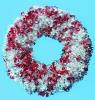 plastic Christmas tinset wreath decorations