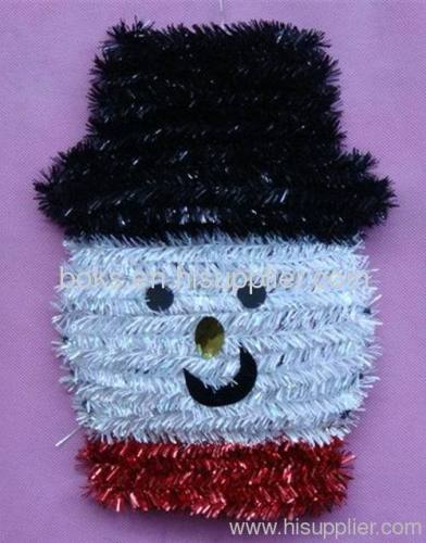 plastic Christmas tinset snowman decorations