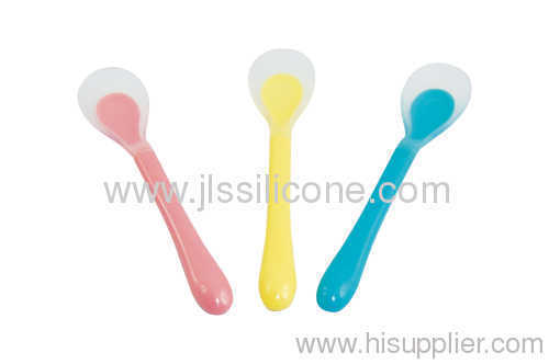 Hot selling eco-friendly silicone baby spoon