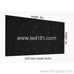 LED 6*3m star curtain star light cloth