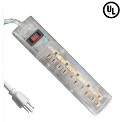 5 outlet transparent electrical power strip