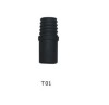 The standard Italian plastic thread fits for Dia 22mm pole