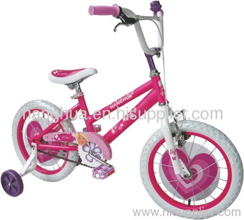 HH-K1641 16 inch beautiful bmx kids bike for girls with wheel card