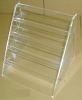 Transparent plastic gifts display stand