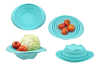 Silicone fruit baskets in blue color