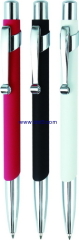 Promotion metal pen with rubber finish barrel