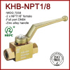 1/8 inch hydraulic oil 2 way full port female thread ball valve high pressure 7250psi