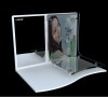 Acrylic makeup display stand with mirror