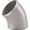 ASME B 16.9 45 deg long radius stainless steel bott welding elbow