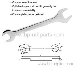 Double open end wrench German type