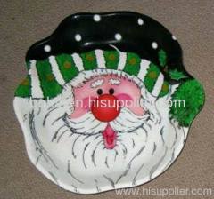 plastic Christmas snow-man tray