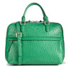 Ostrich Textured Leather Satchel