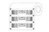 860 960MHz RFID Sticker Tags, UHF Impinj E52 Sticker Tag