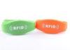 Silica Gel 13.56MHz Rfid Wrist Band With ISO 14443 / 15693 Standard