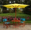 Square wood outdoor umbrella VG-008